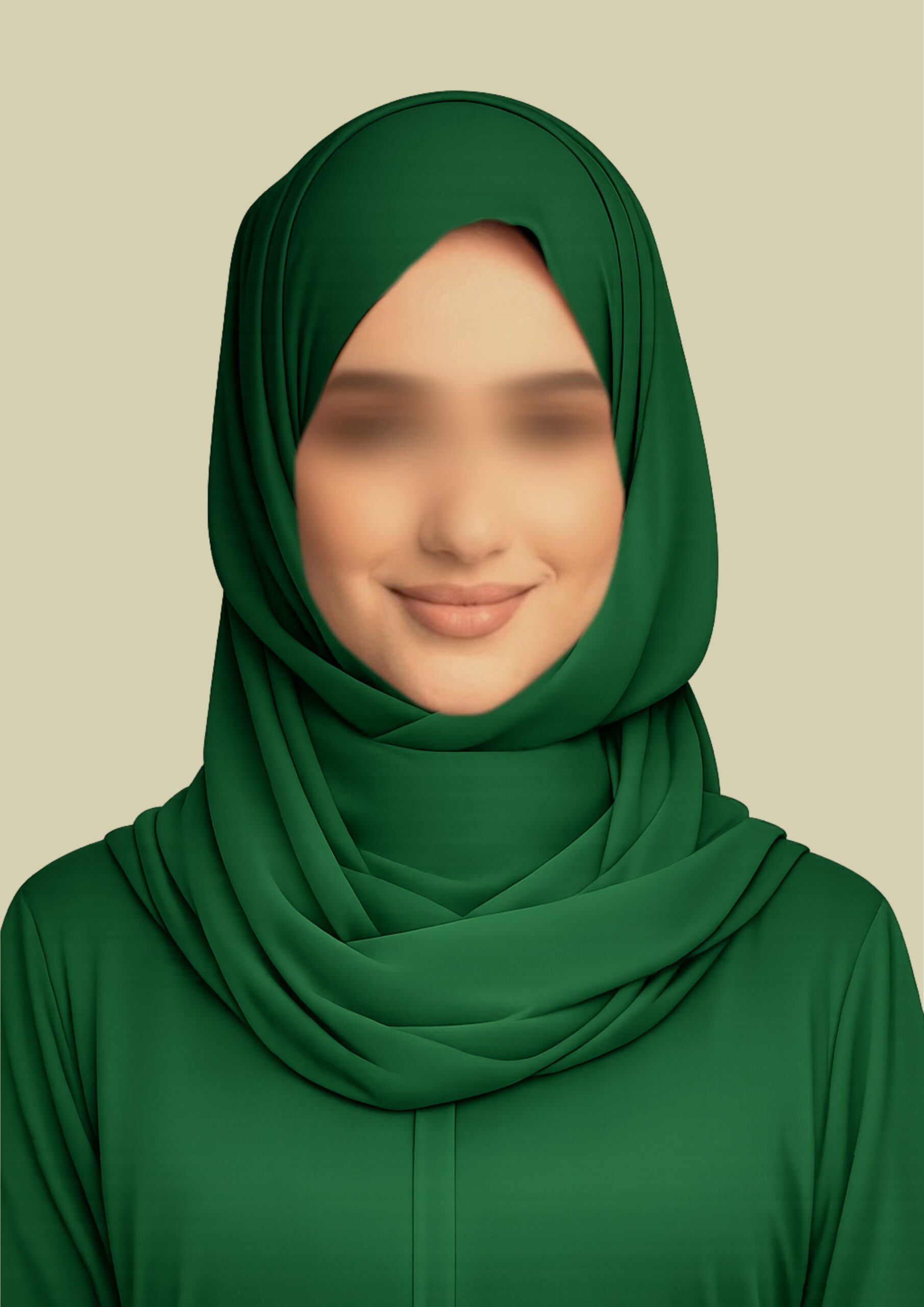 Cypress Shadow – Deep Green Hijab