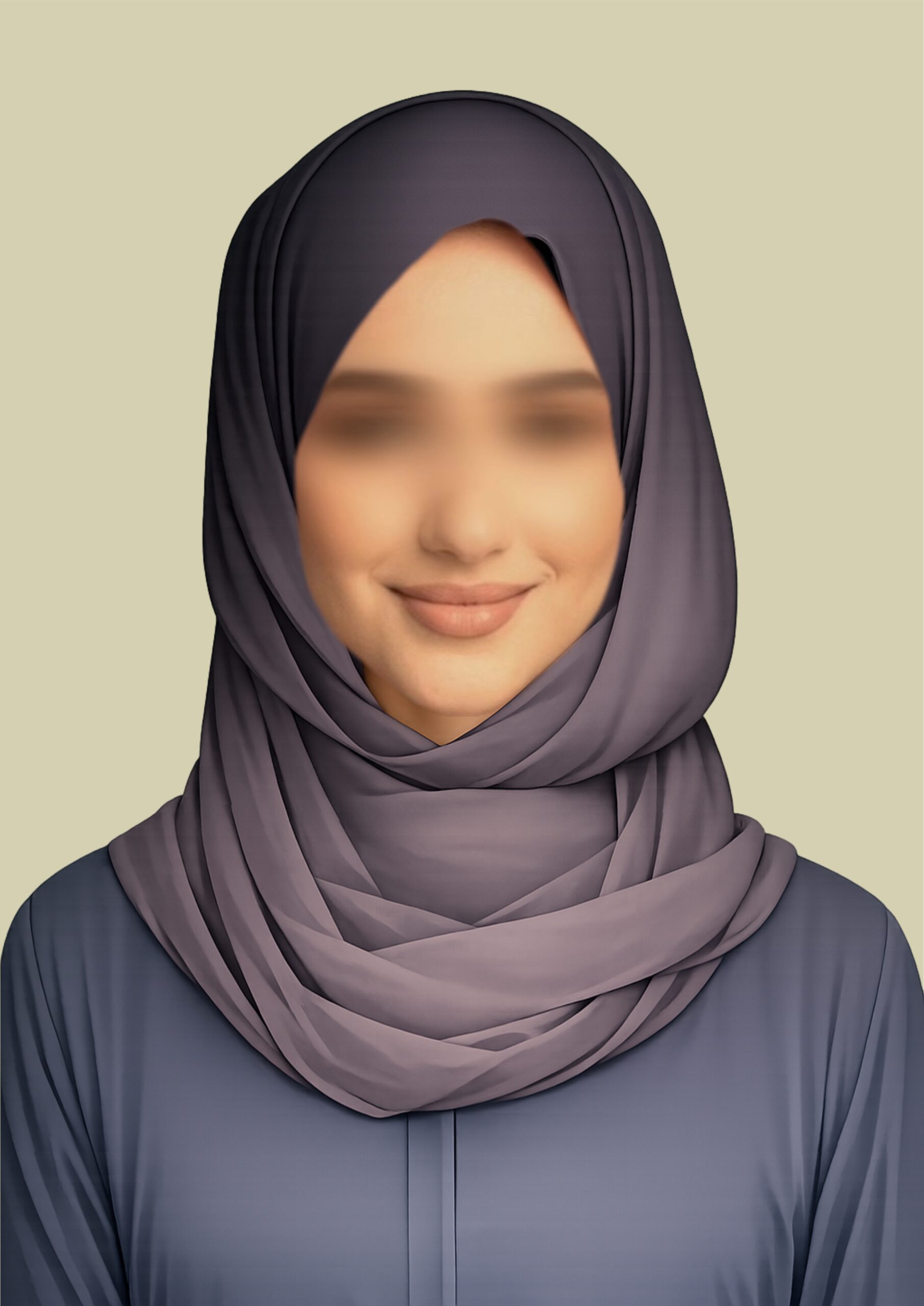 Twilight Ether – Gradient Grey Hijab