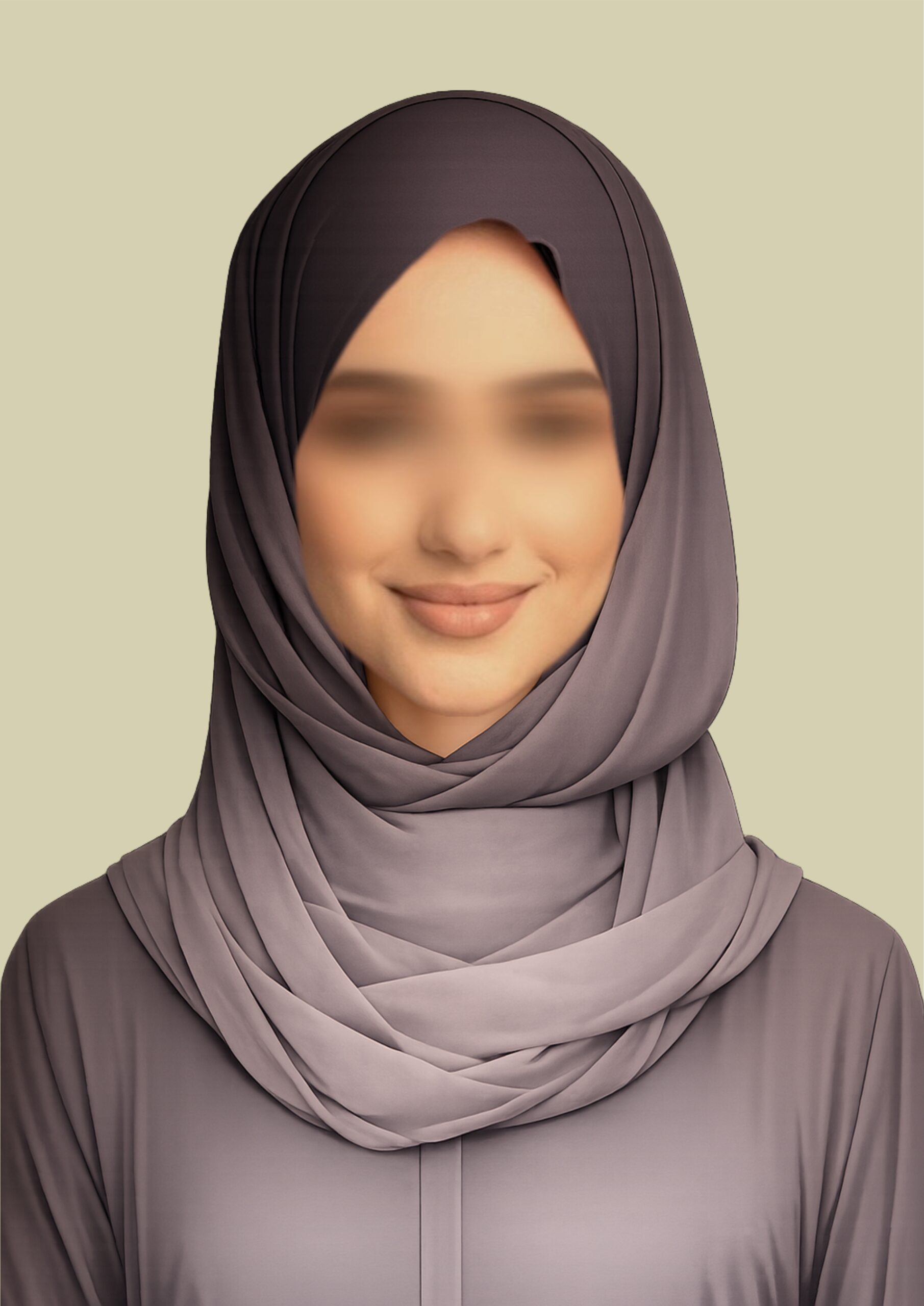Earthy Veil – Gradient Brown Hijab