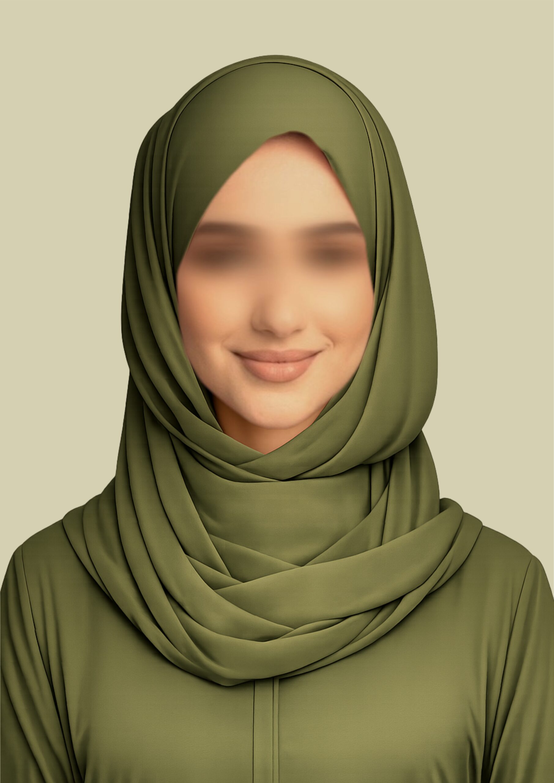 Olive Grove – Earthy Green Hijab