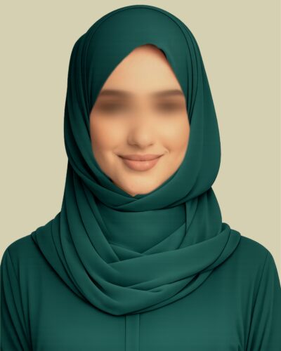 Verdant Grace – Gradient Green Hijab